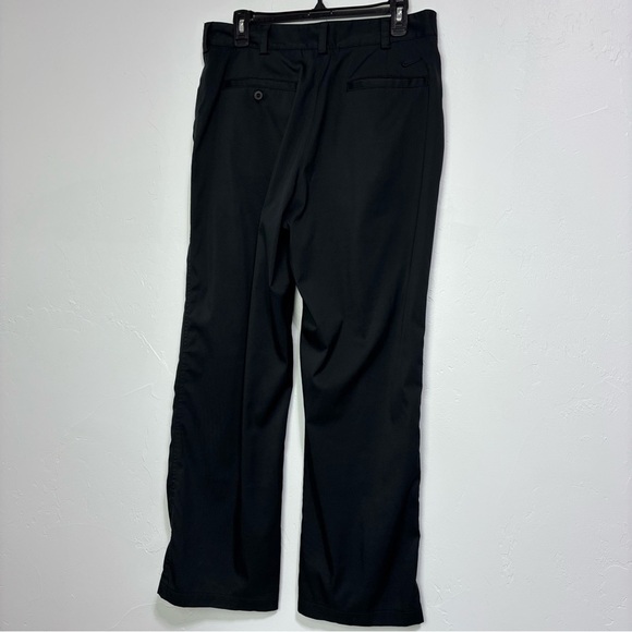 Nike Men's Golf Training Pant Black Size 32 Zip Flat Front Straight Leg - Picture 3 of 15